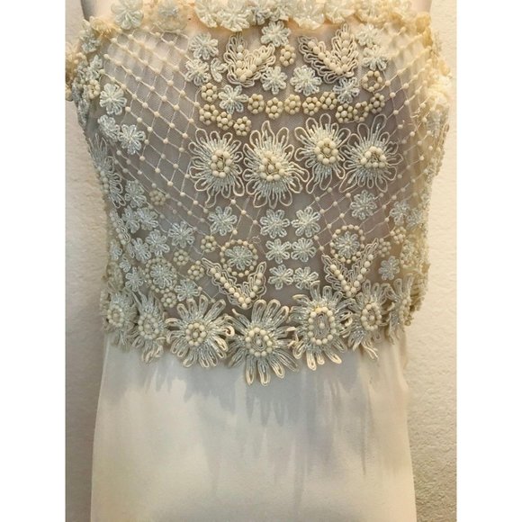 Valentino Wedding Corset Applique Dress AS-IS 40 4 - Picture 4 of 10